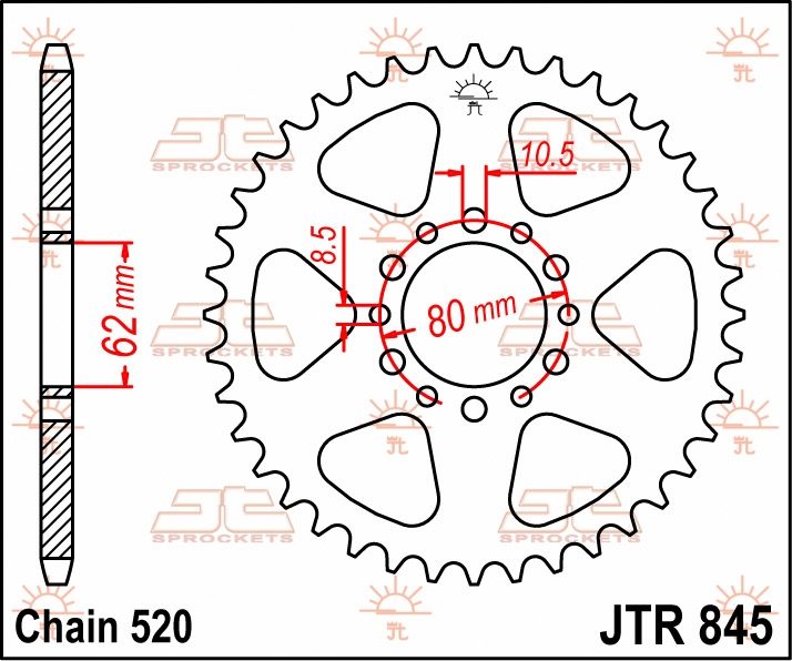 REAR STEEL 41T, 520 foto 2