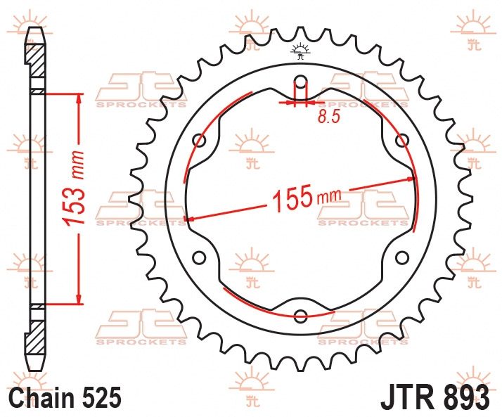 REAR STEEL 38T BL, 525 foto 2