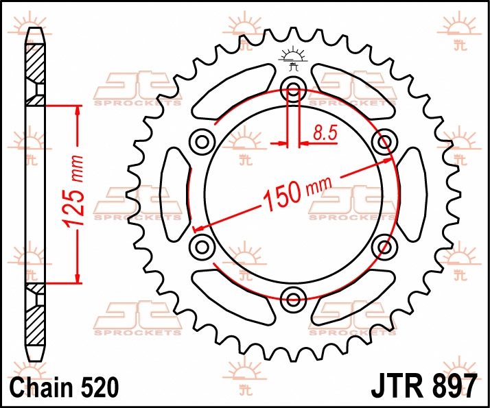 REAR STEEL 38T, 520 foto 2
