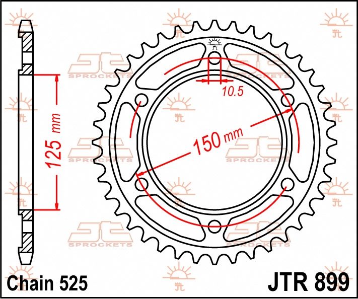 REAR STEEL 42T, 525 foto 2