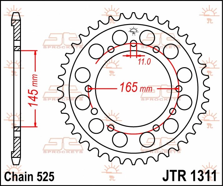 REAR STEEL 43T, 525 foto 2