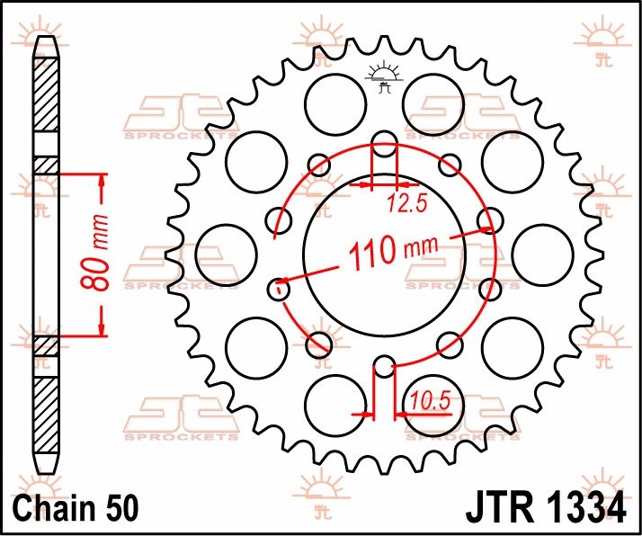 REAR STEEL 36T, 530 foto 2