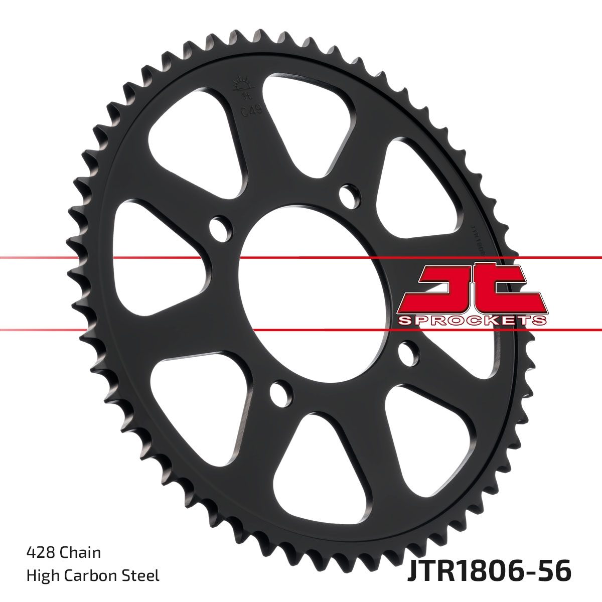 REAR STEEL 56T, 428