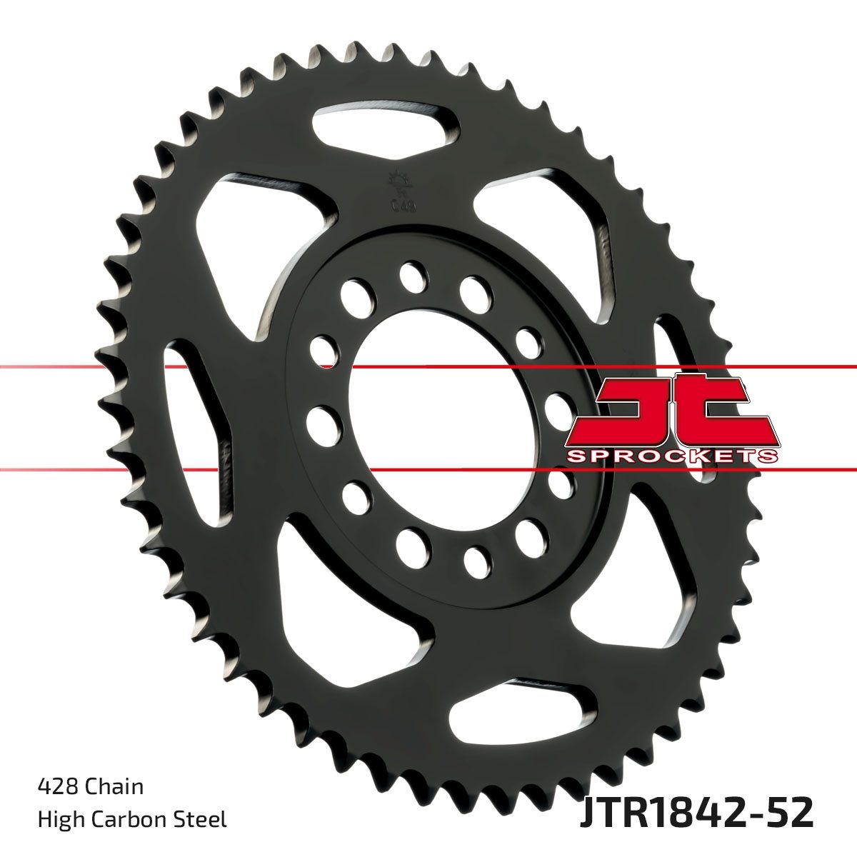 REAR STEEL 52T, 428
