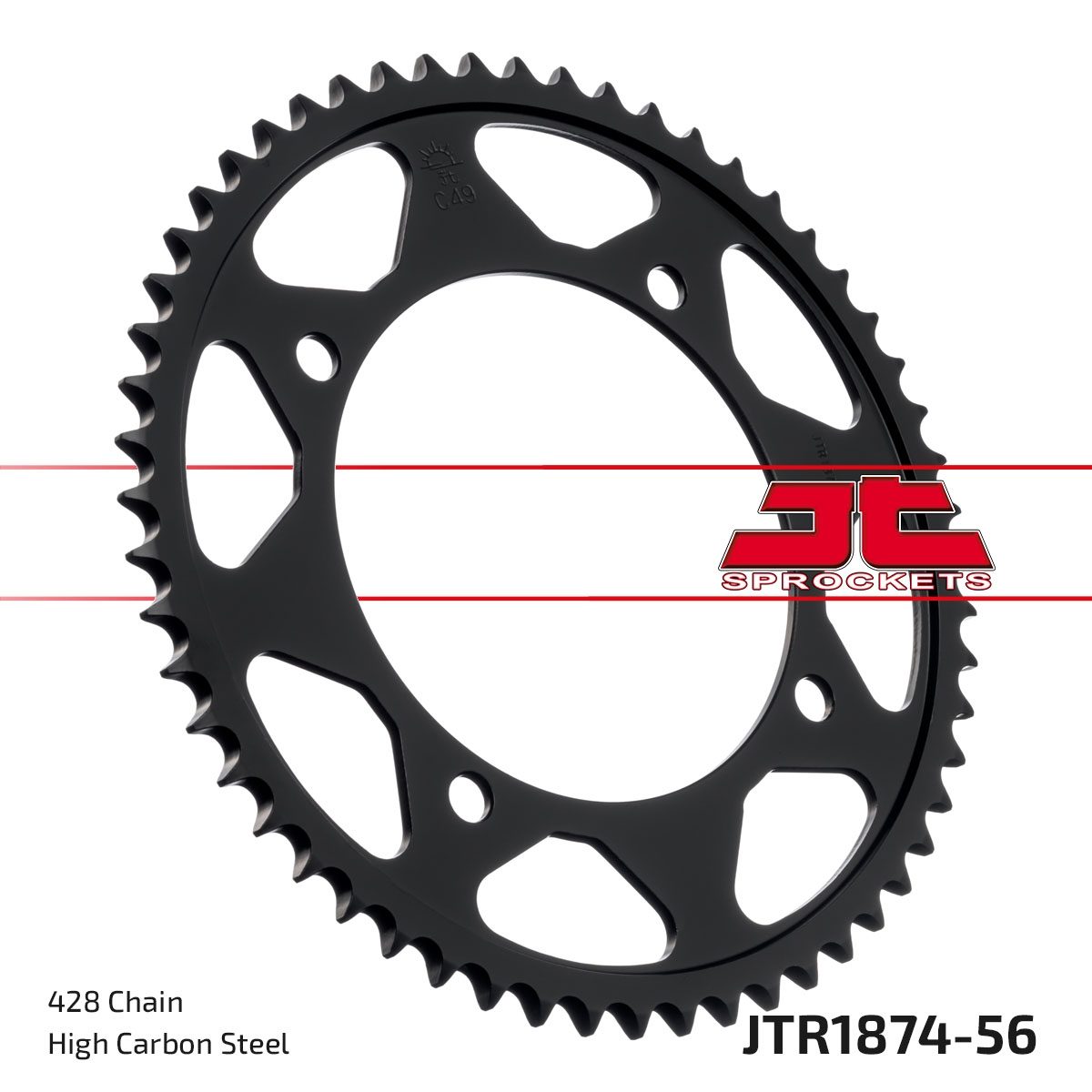REAR STEEL 56T, 428