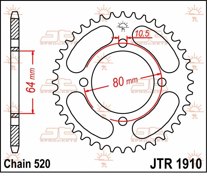 REAR STEEL 32T, 520 foto 2