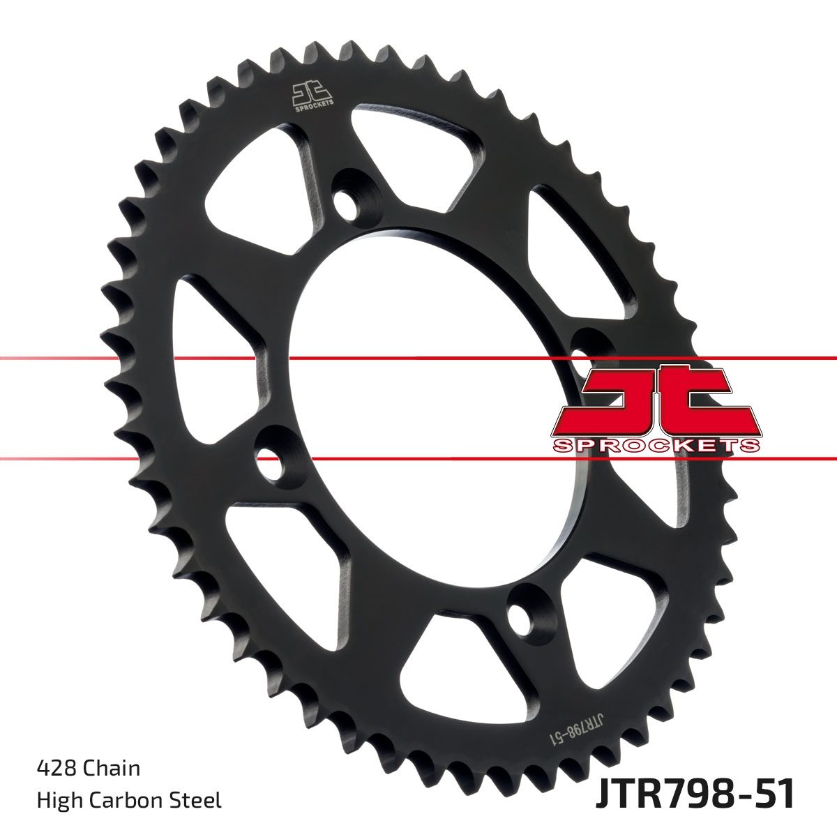 REAR STEEL, 51T, 428