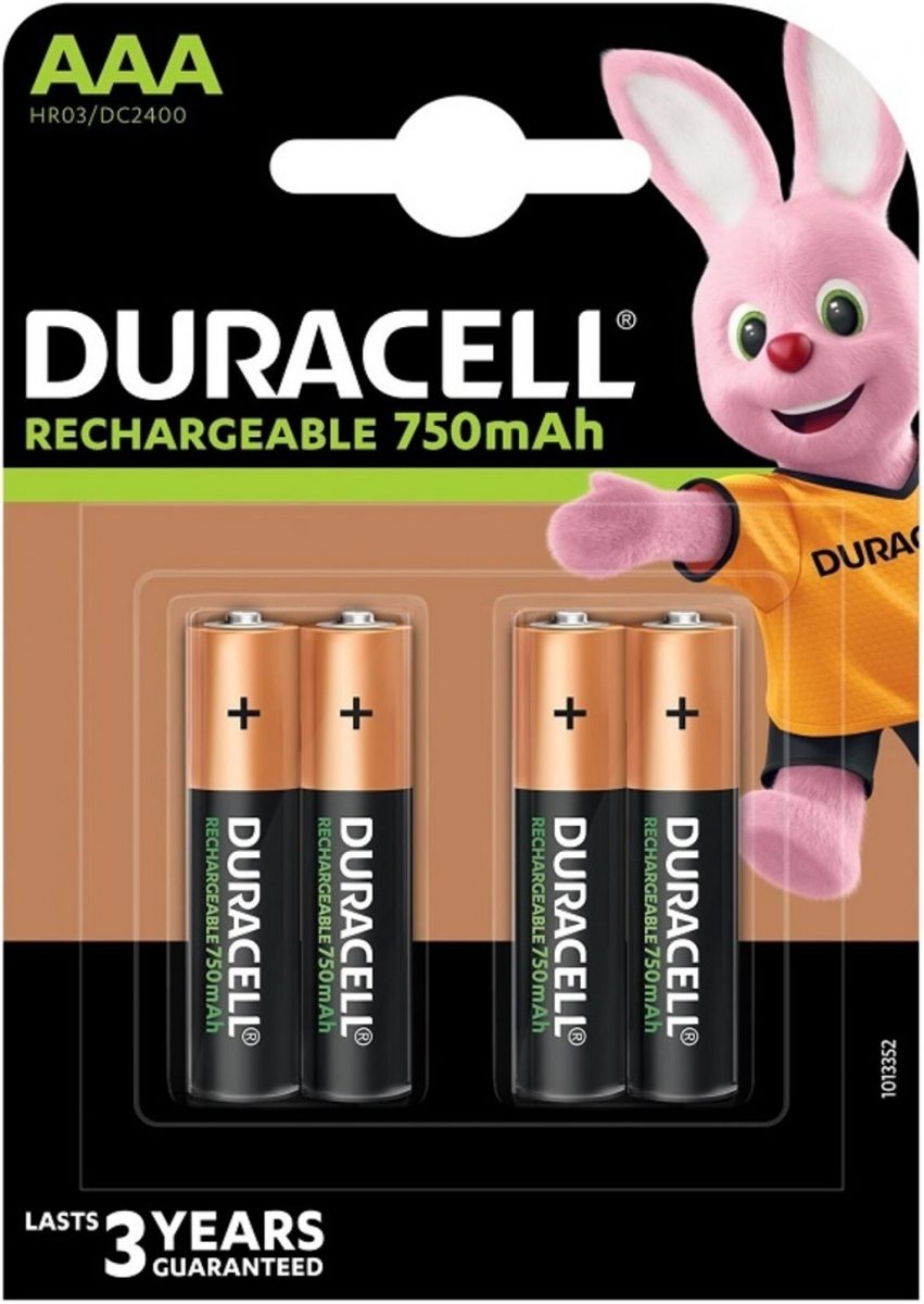 DURACELL RECH PLUS AAA 750MA BLISTER 4