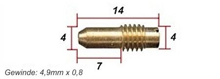 SLOW JET #42,5 MIKUNI KYS-15A042H