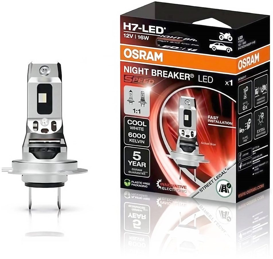 12V H7 PX26D NIGHT BREAKER LED SPEED 1PK
