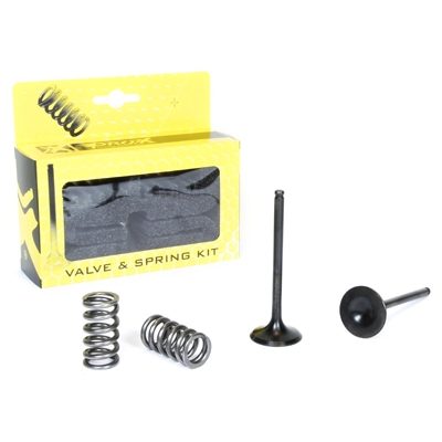 STEEL EXHAUST VALVE/SPRING KIT