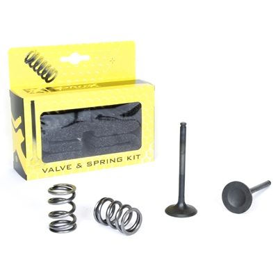 STEEL EXHAUST VALVE/SPRING KIT