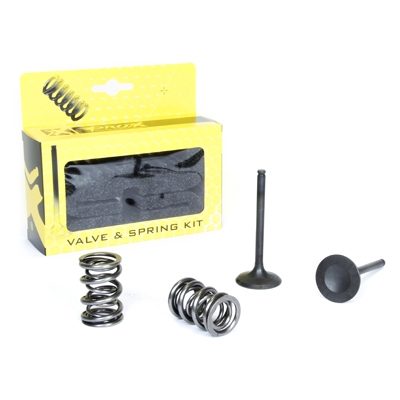 STEEL EXHAUST VALVE/SPRING KIT