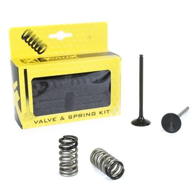 STEEL EXHAUST VALVE/SPRING KIT