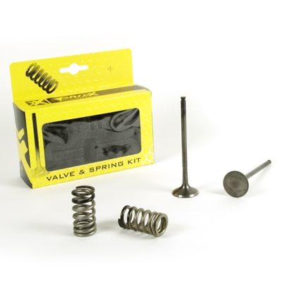 STEEL EXHAUST VALVE/SPRING KIT