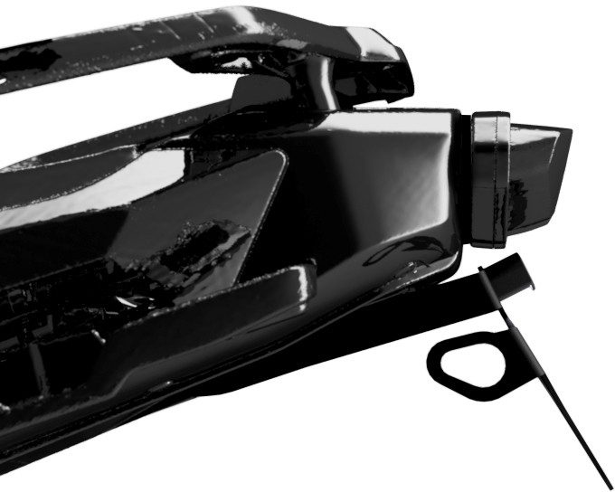 LICENCE PLATE HOLDER BLACK foto 4