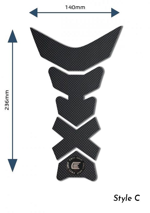 CENTRE TANK PADS BLACK - DESIGN F - PRO foto 5