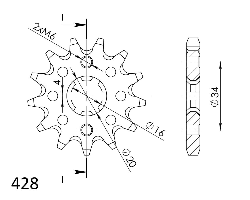 FRONT 14T, 428