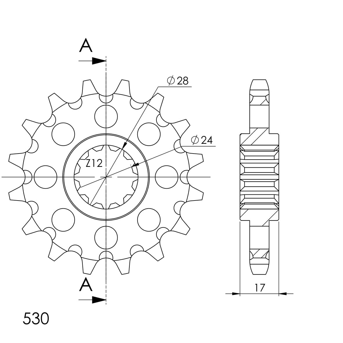 FRONT 15T, 530