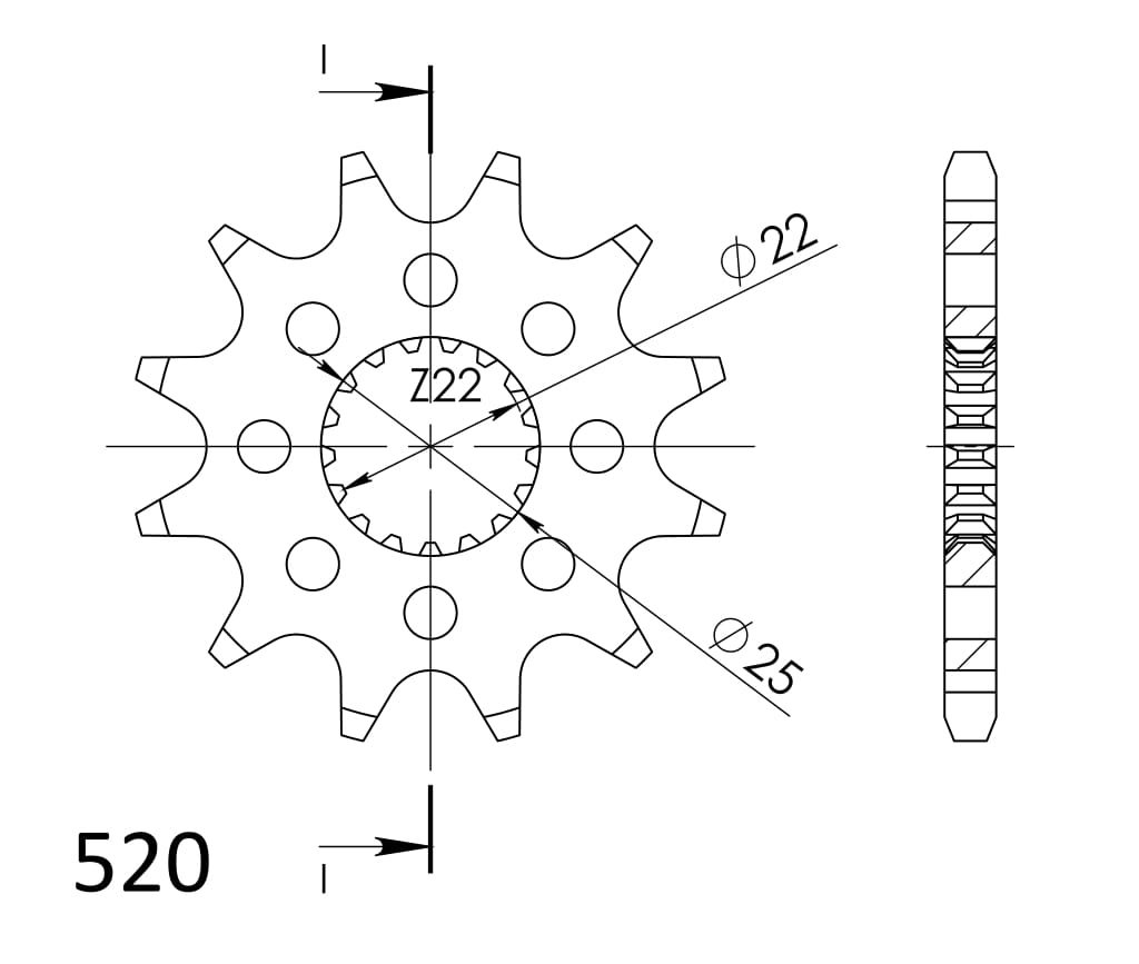FRONT 14T, 520