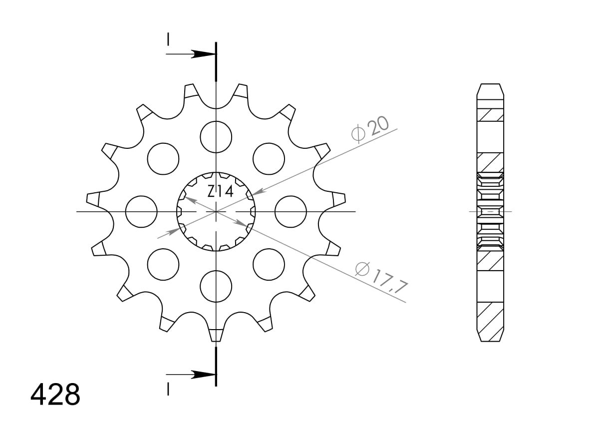 FRONT 14T, 428