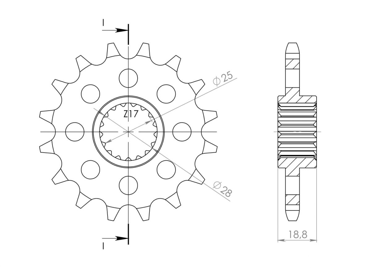 FRONT 17T, 525