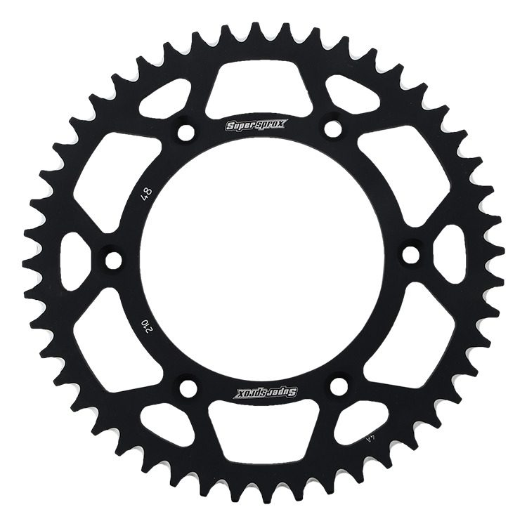 REAR ALU 48T, BLACK, 520