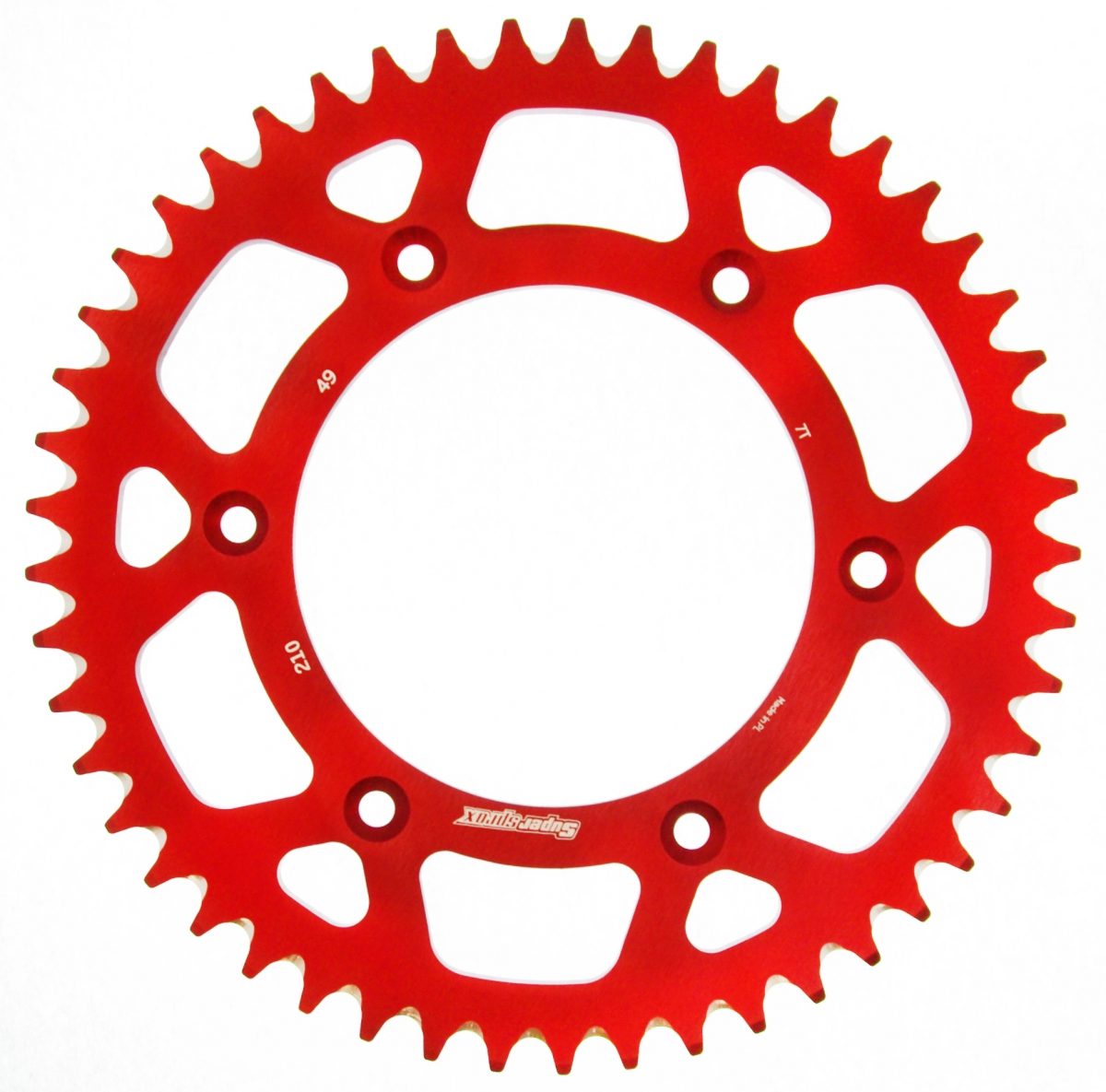 REAR ALU 49T, RED, 520