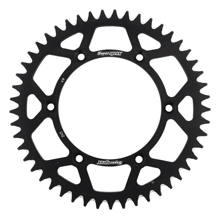 REAR ALU 49T, BLACK, 520