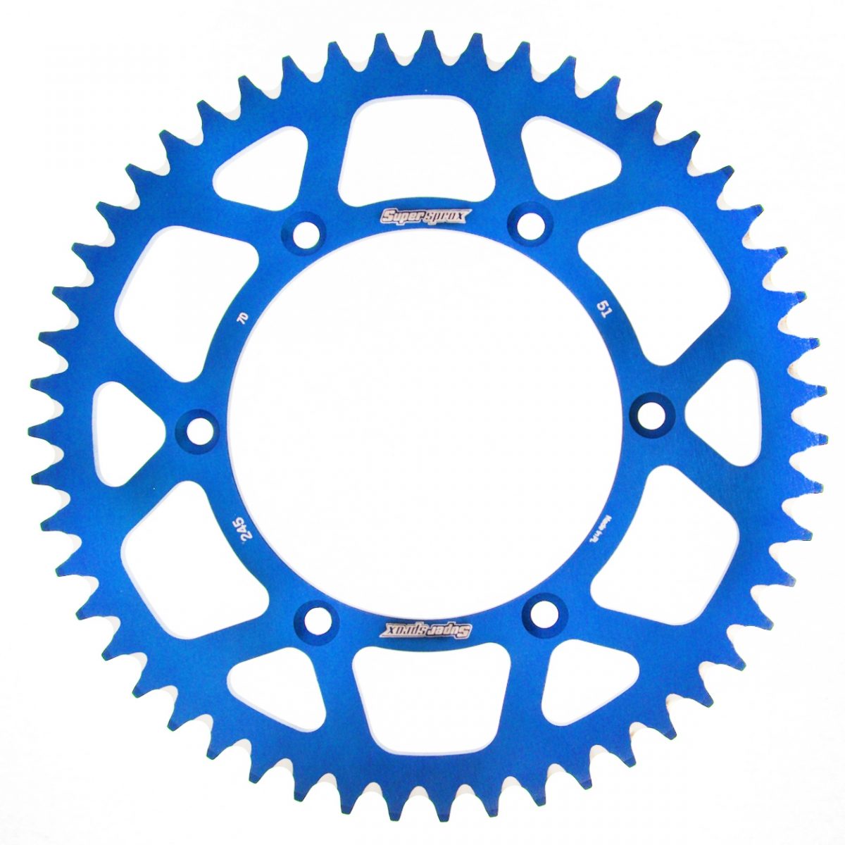 REAR ALU 51T, BLUE, 520