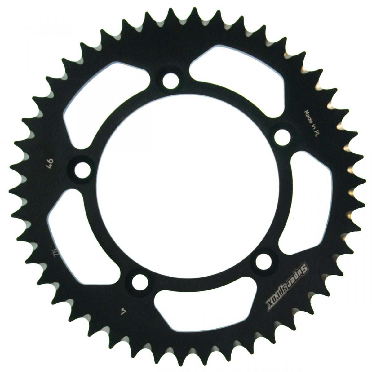 REAR ALU 46T, BLACK, 420
