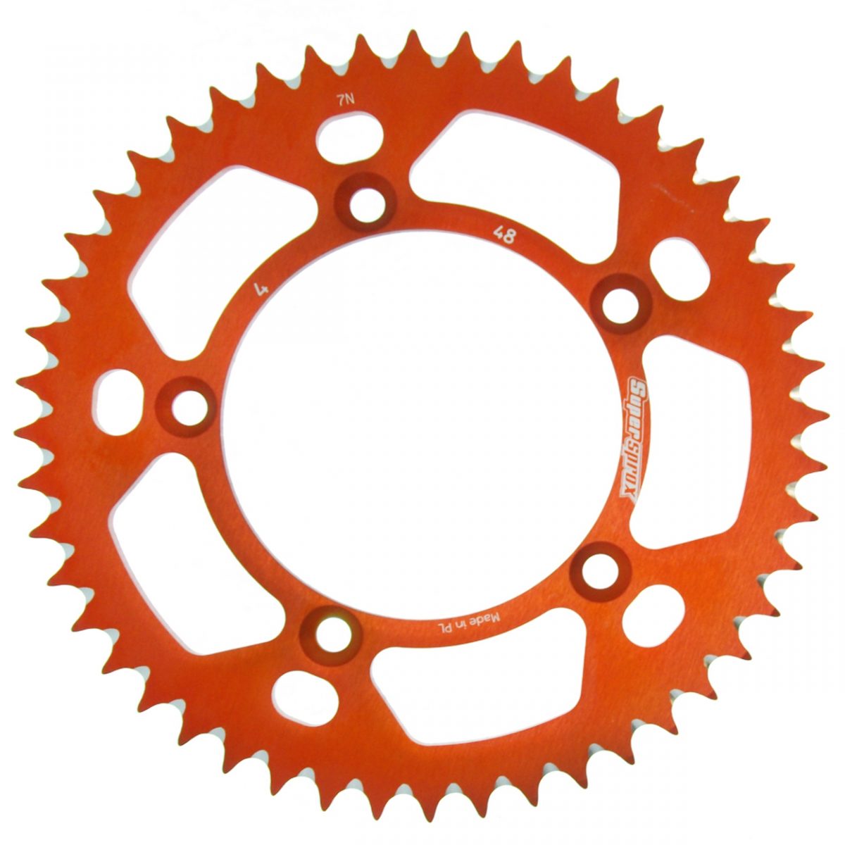 REAR ALU 48T, ORANGE, 420