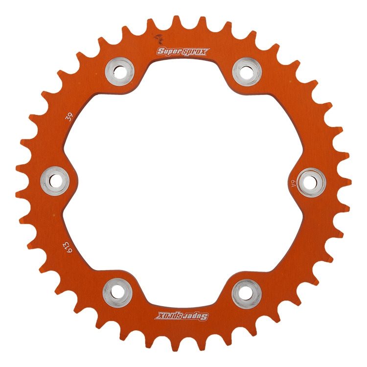 REAR ALU 39T, ORANGE, 525