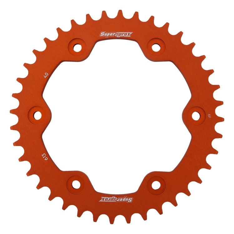 REAR ALU 40T, ORANGE, 525