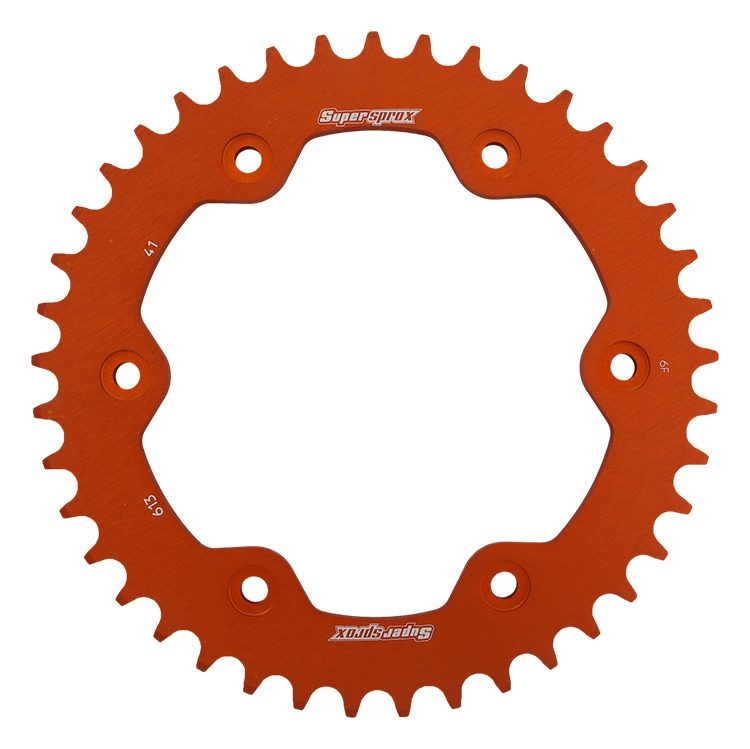 REAR ALU 41T, ORANGE, 525
