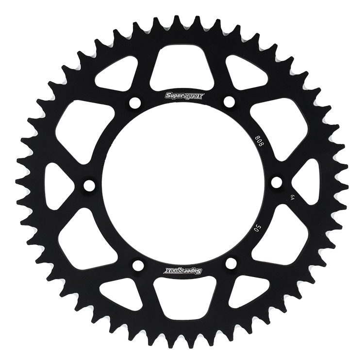 REAR ALU 50T, BLACK, 520