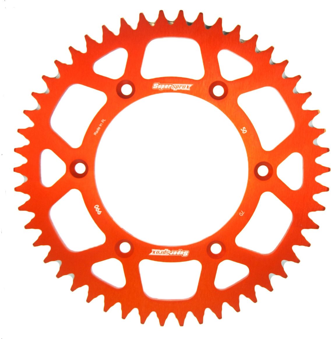 REAR ALU 50T, ORANGE, 520
