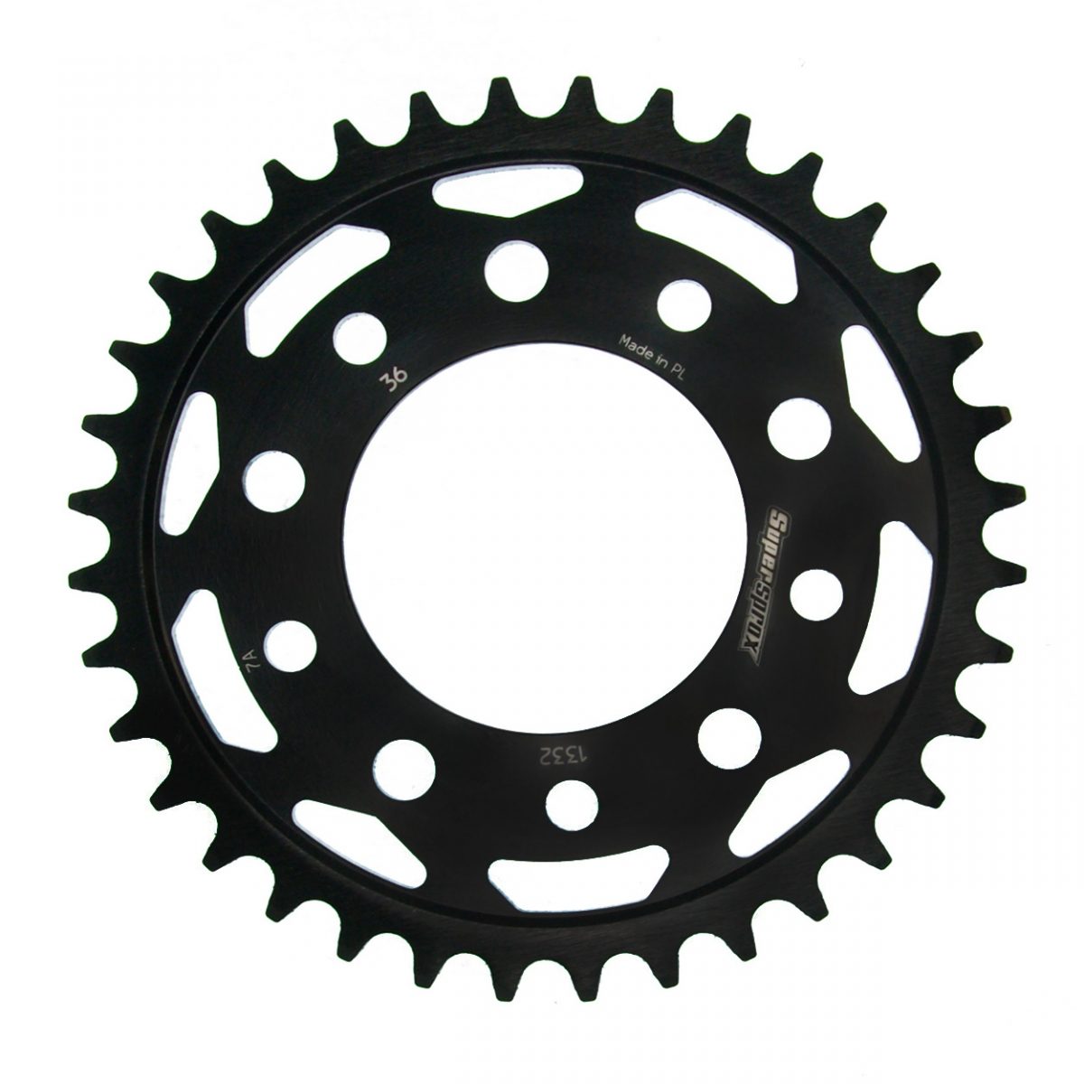 REAR STEEL 36T, BLACK, 525 foto 2