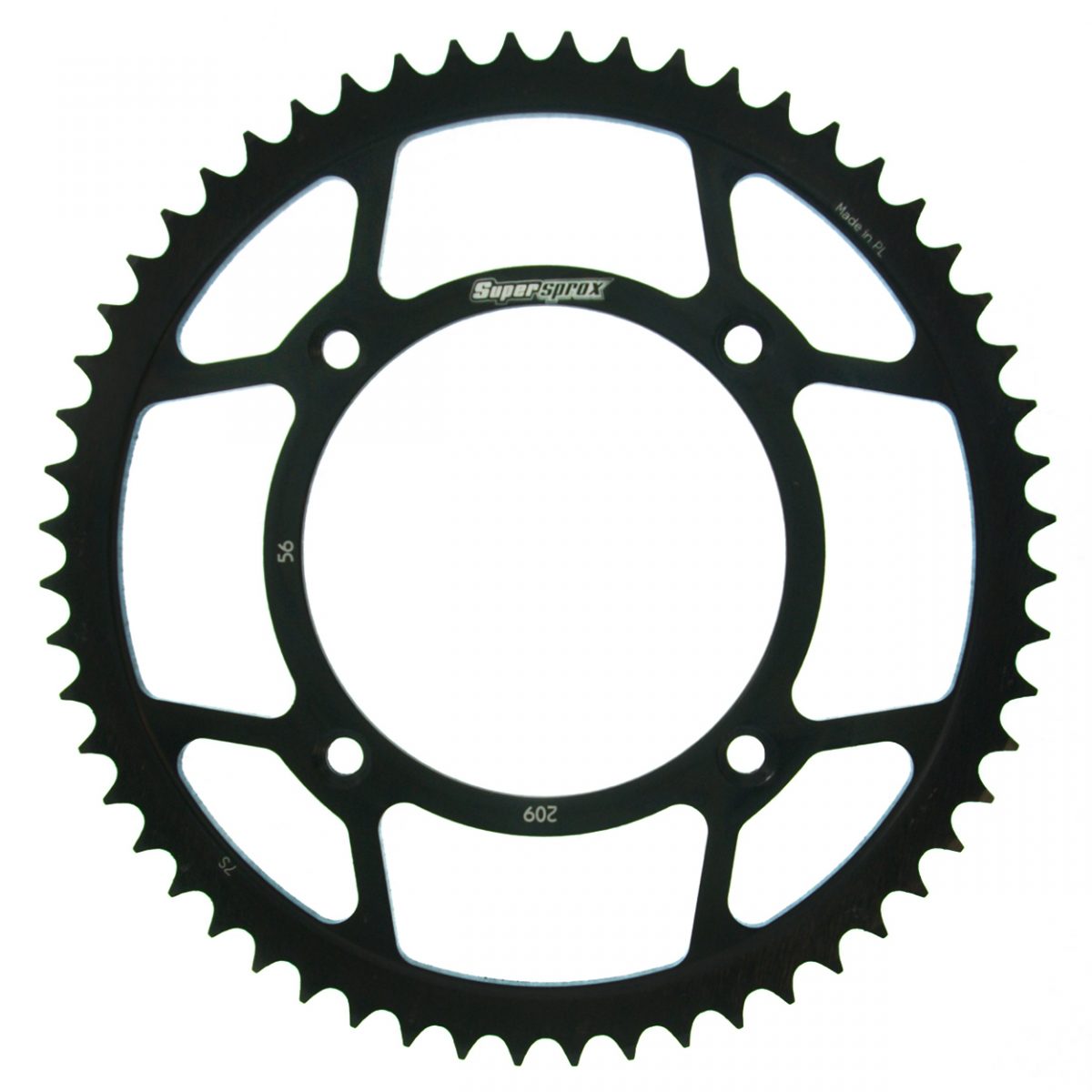 REAR STEEL 56T, BLACK, 420 foto 2