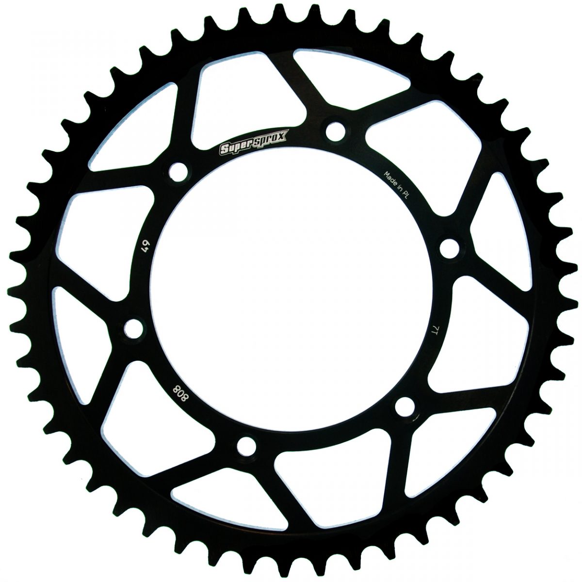 REAR STEEL 49T, BLACK, 520 foto 2