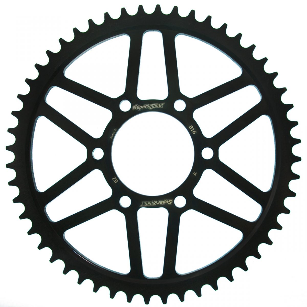 REAR STEEL 52T, BLACK, 530 foto 2