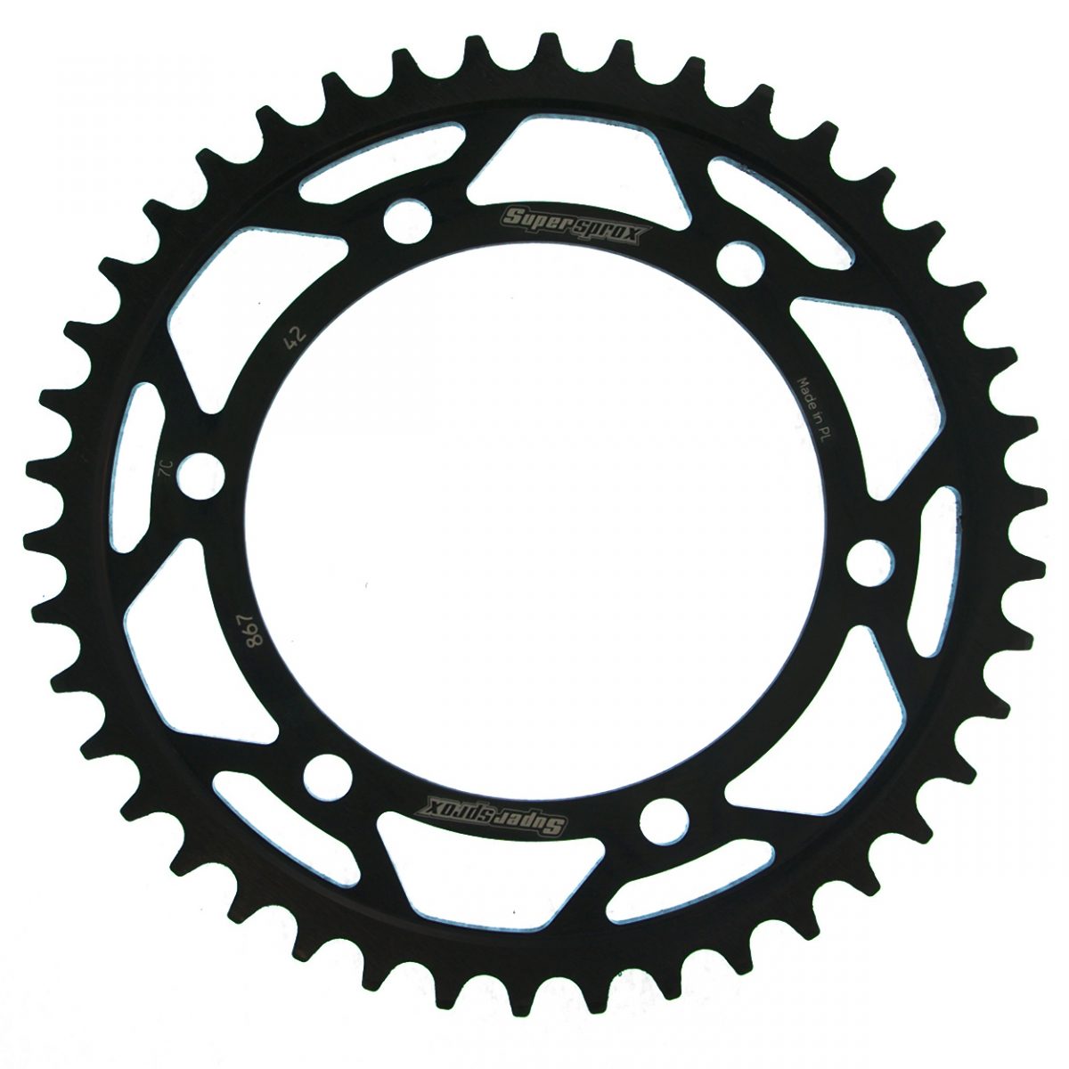 REAR STEEL 42T, BLACK, 525 foto 2