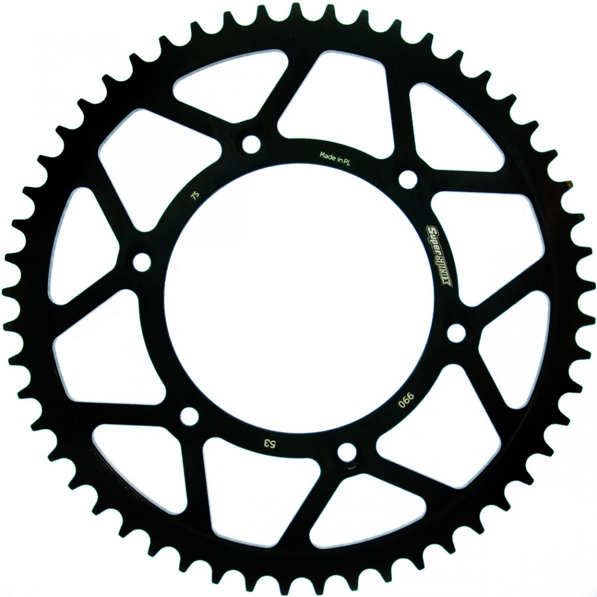 REAR STEEL 53T, BLACK, 520 foto 2