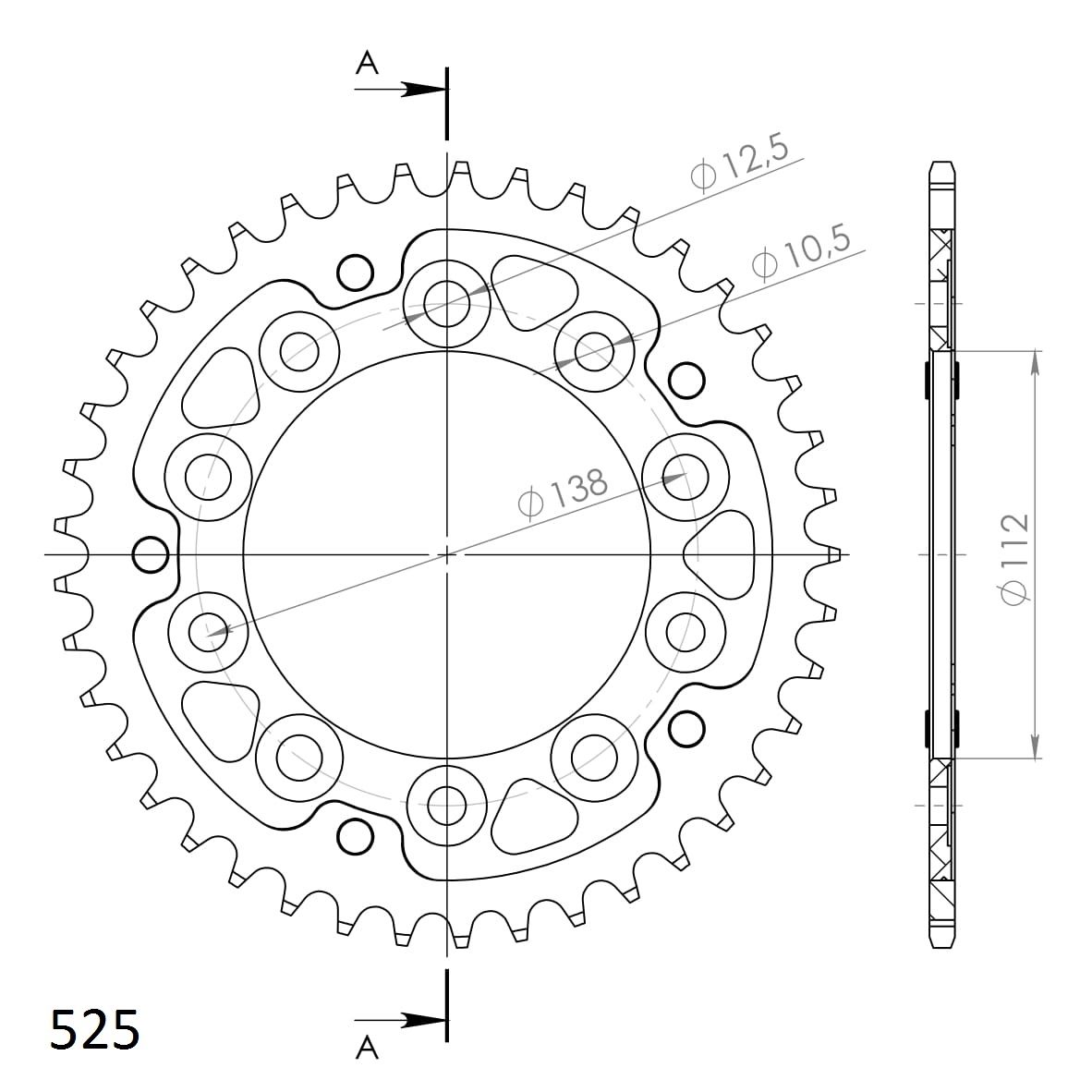 REAR STEALTH 41T, BLUE, 525