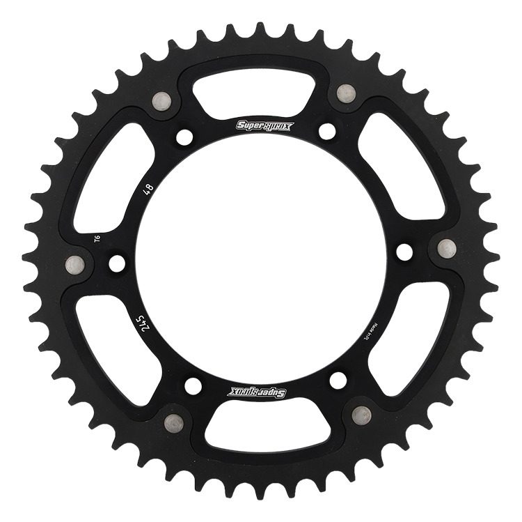 REAR STEALTH 48T, BLACK, 520