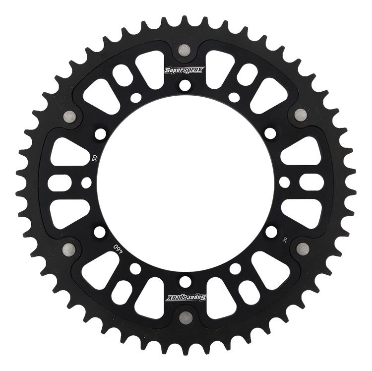 REAR STEALTH 50T, BLACK, 520
