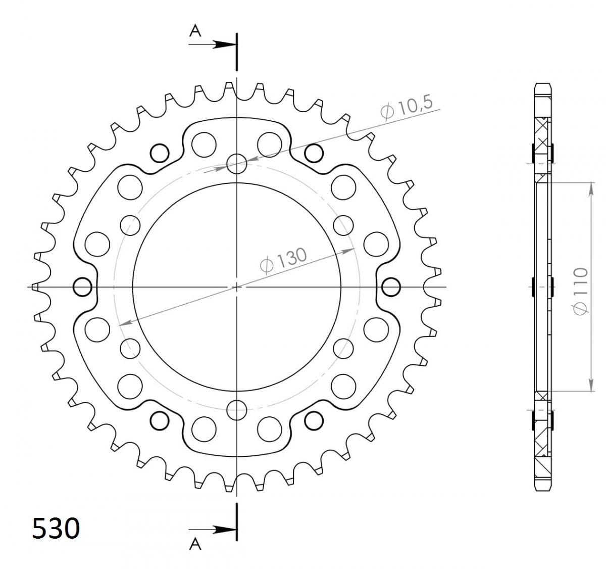 REAR STEALTH 41T, GOLD, 530 foto 2