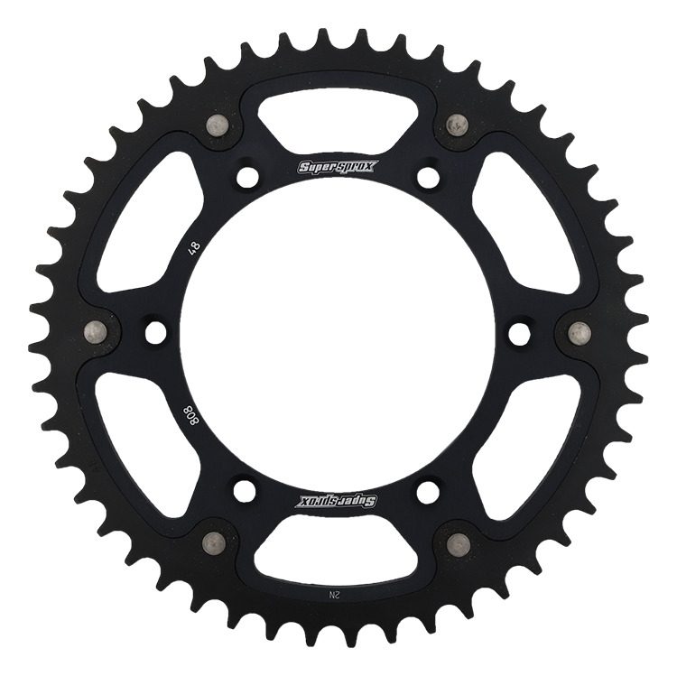 REAR STEALTH 48T, BLACK, 520